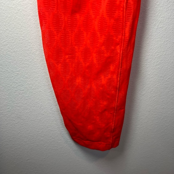 Savage X Fenty Women's Run 2 You High Waist Mesh Leggings Fire Engine Red Medium - Picture 13 of 16